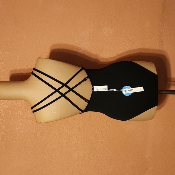 New! Classic black swimsuit Size small. Beach swim pool lake vacation minimalist - Picture 9 of 10